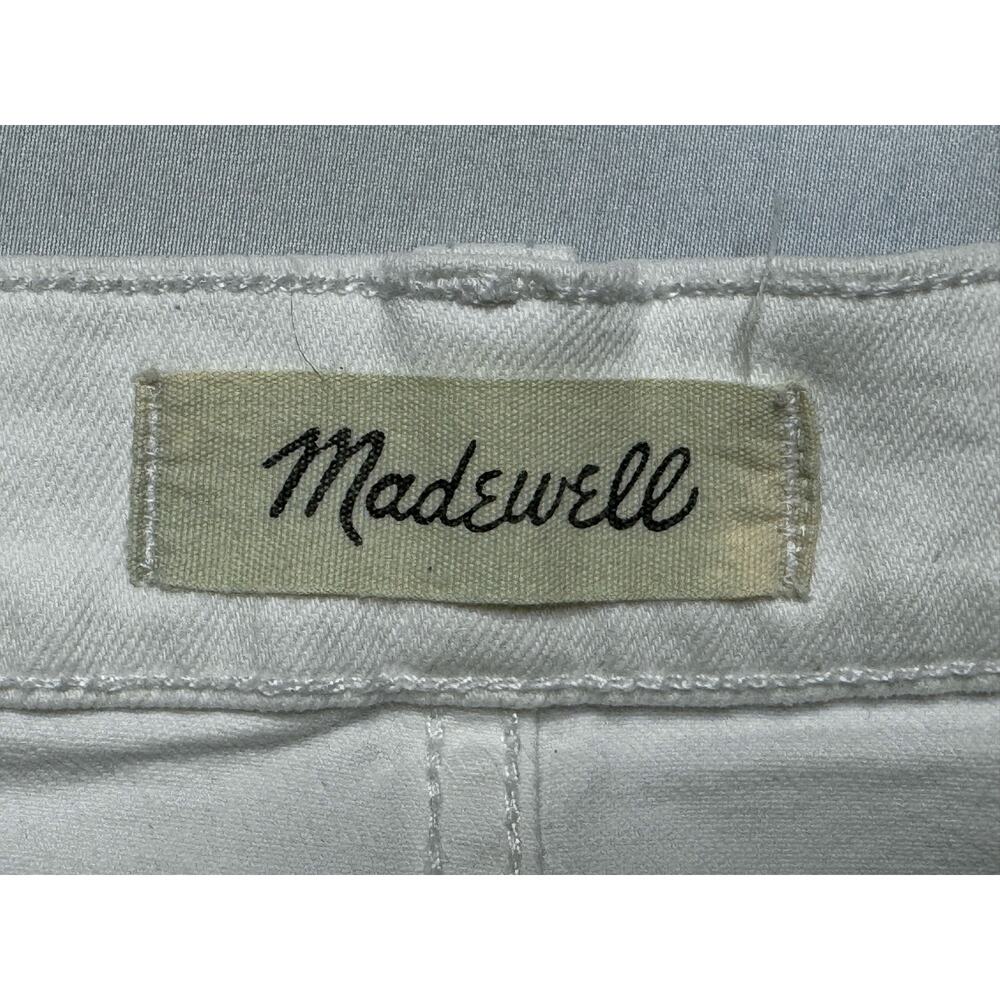 Madewell Women's White The High Rise Slim Crop Boy Jeans - Size 23 (25x25) - Picture 4 of 6